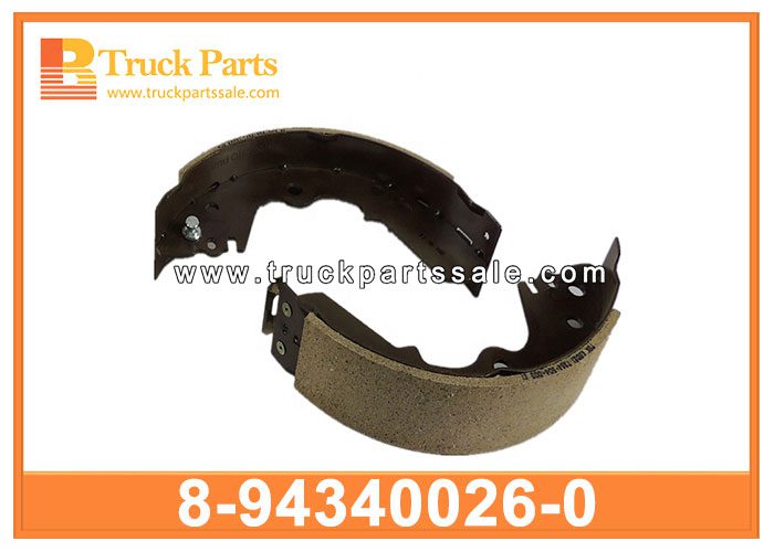 brake shoe 8-94340026-0 8943400260 8-94340-026-0 for ISUZU TFR UCR pastillas de frenos