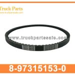 cooling fan v belt 8-97315153-0 8-97315-153-0 8973151530 for ISUZU cintur??n de ventilador de enfriamiento