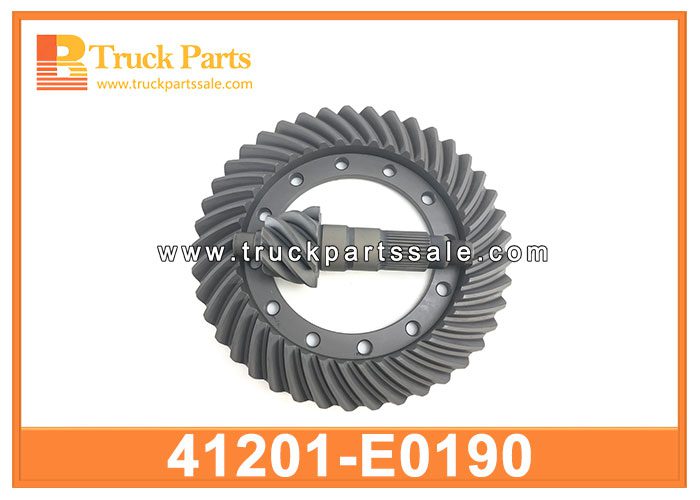 crown wheel pinion front axle 41201-E0190 41221-E0190 41201E0190 41221E0190 for HINO 700 pi ??n de la rueda de la corona
