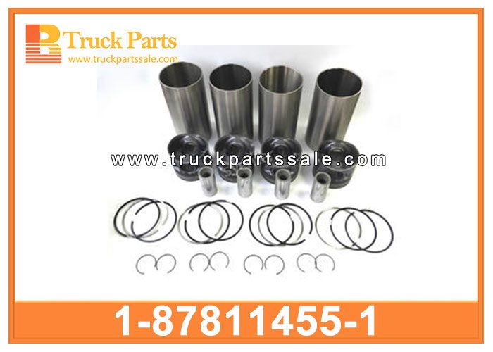 cylinder liner kit 1-87811455-1 1878114551 1-87811-455-1 for ISUZU FVR FTR 6HE1 FORWAR kit de revestimiento de cilindro