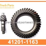 differential wheel crown and pinion final gears 7X38 41201-1163 412011163 for HINO EM100 Corona de ruedas diferencial y engranajes finales del pi ??n