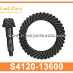 differential wheel crown and pinion gears S4120-13600 S412013600 for HINO P11C FS2P Engranajes de corona y pi ??n de ruedas diferenciales