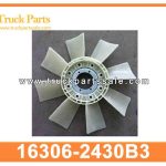 fan blade 16306-2430B3 163062430B3 for HINO 700 500 FM2P 911C aspa del ventilador