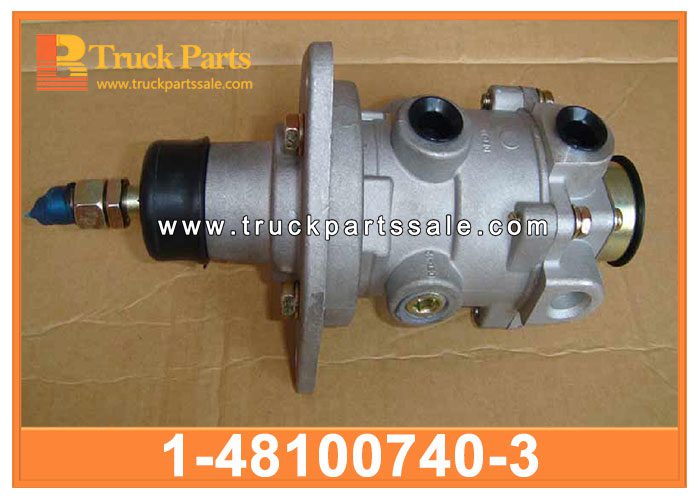 foot brake valve and brake master cylinder 1-48100740-3 1-48100750-0 1481007403 1481007500 1-48100-740-3 1-48100-750-0 for ISUZU CXZ FVR NRR FRR 6HH1 6HE1 0PE1 V??lvula de freno de pie y cilindro maestro de freno