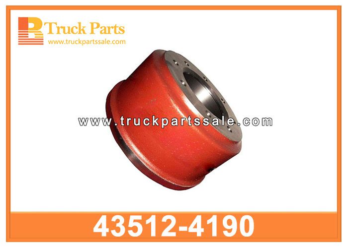 front brake drum 43512-4190 435124190 for HINO 500 FM2P RANGER truck freno delantero