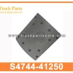 front brake lining S4744-41250 S474441250 for HINO 700 P11C revestimiento del freno delantero
