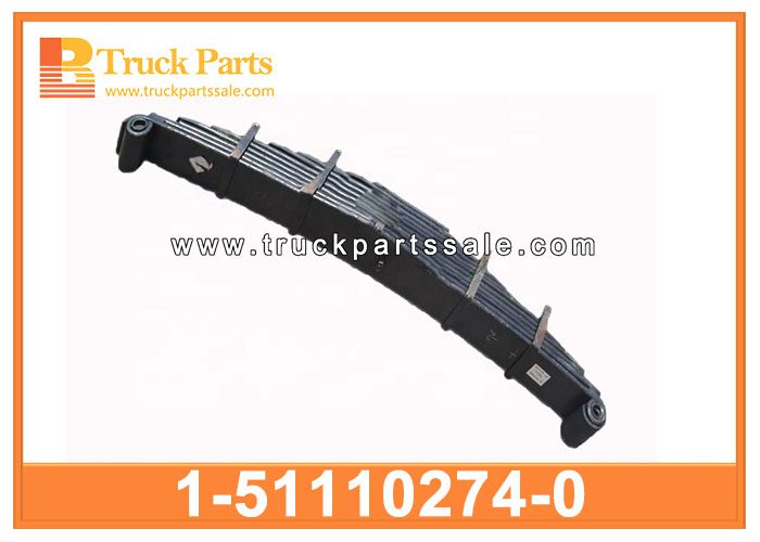 front trailer truck suspension leaf spring assy 1-51110274-0 1511102740 1-51110-274-0 for ISUZU GIGA CXZ 10PE1 CONJUNTO DEL CAMI??N DEL CAMI??N DEL TRABAJO DEL ARRILLADO CONJUNTO DE LA HOJA