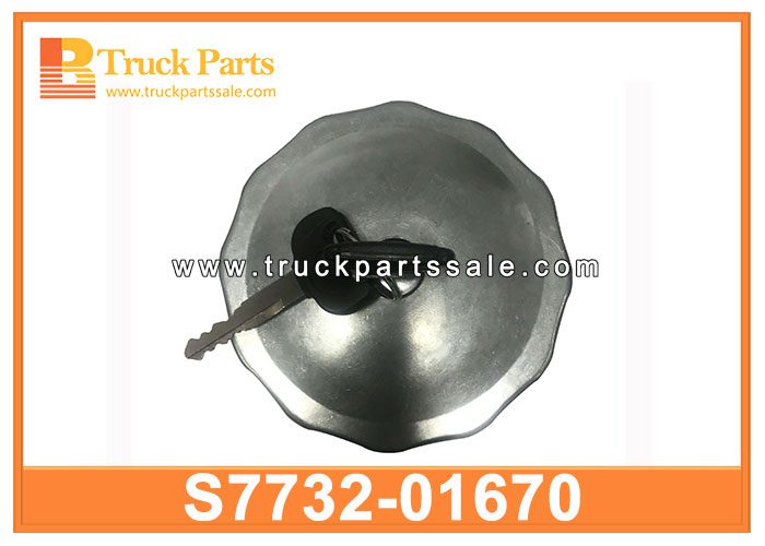 fuel tank cap with lock S7732-01670 S773201670 for HINO E13C J08C J08E P11C Tapa del tanque de combustible con bloqueo