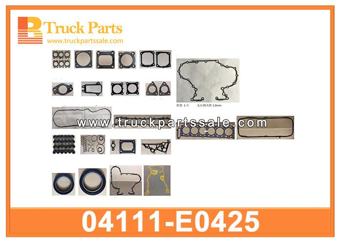 full gasket kit 04111-E0425 04111E0425 for HINO E13C 700 ZS ZY RS Kit de junta completa