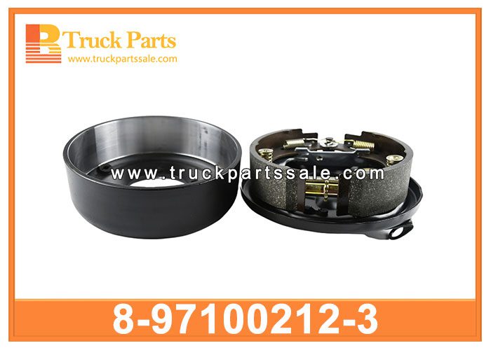 Conjunto de freno central de estacionamiento Tambor de freno de mano hand brake parking drum 8-97100212-3 8971002123 8-97100-212-3 for ISUZU