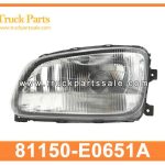 head light 81150-E0651A 81110-E0651A 81150E0651A 81110E0651A for HINO 500 700 luz de la cabeza