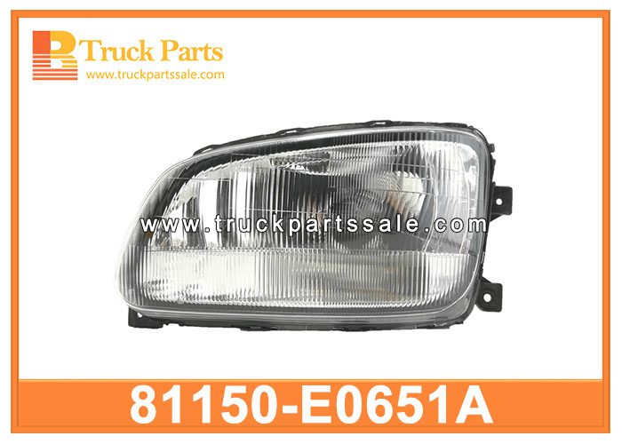 head light 81150-E0651A 81110-E0651A 81150E0651A 81110E0651A for HINO 500 700 luz de la cabeza