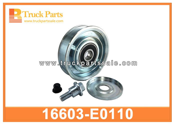 idler pulley 16603-E0110 16603E0110 for HINO 700 E13C polea inactiva