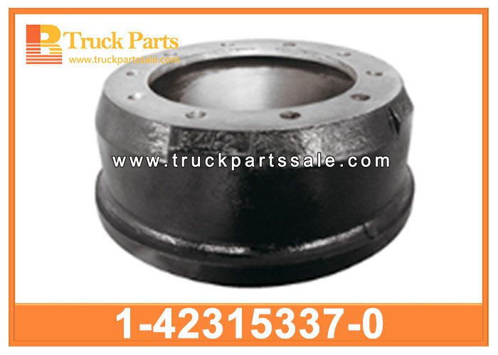 mixer truck dump truck brake drum front 1-42315337-0 1423153370 1-42315-337-0 for ISUZU GIGA CXZ 10PE1 tambor de freno de cami??n