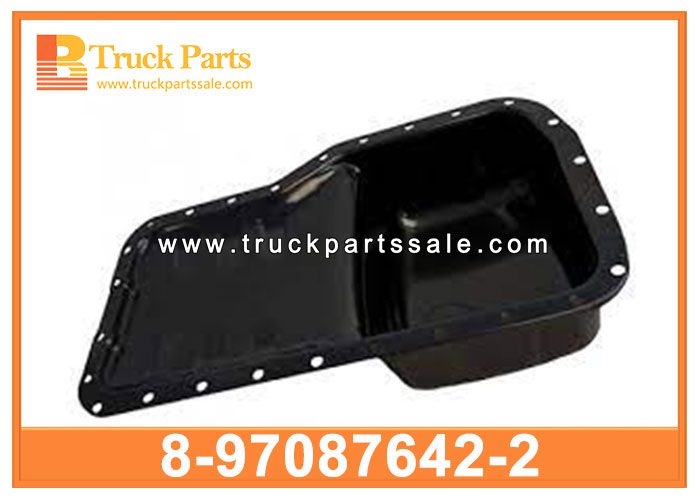 oil drain pan with gasket 8-97087642-2 8970876422 8-97087-642-2 for ISUZU ELF NPR NKR bandeja de drenaje de aceite con junta