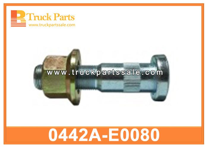 rear wheel hub bolt LH RH with nut 0442A-E0080 0442AE0080 for HINO 500 perno de cubo de la rueda trasera