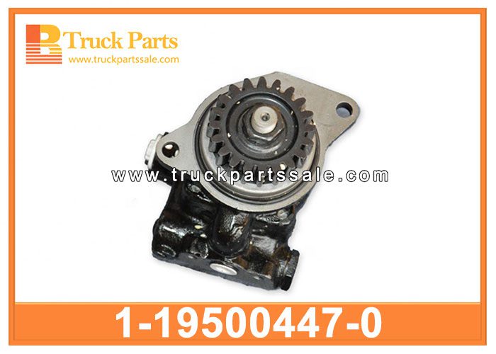 steering hydraulic pump 1-19500447-0 1195004470 1-19500-447-0 for ISUZU CXZ 10PE1 bomba hidr??ulica de direcci??n