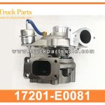 turbocharger with turbo charger kit 17201-E0081 17201E0081 for HINO 300 DUTRO W04D Turbocompresor con kit de cargador turbo