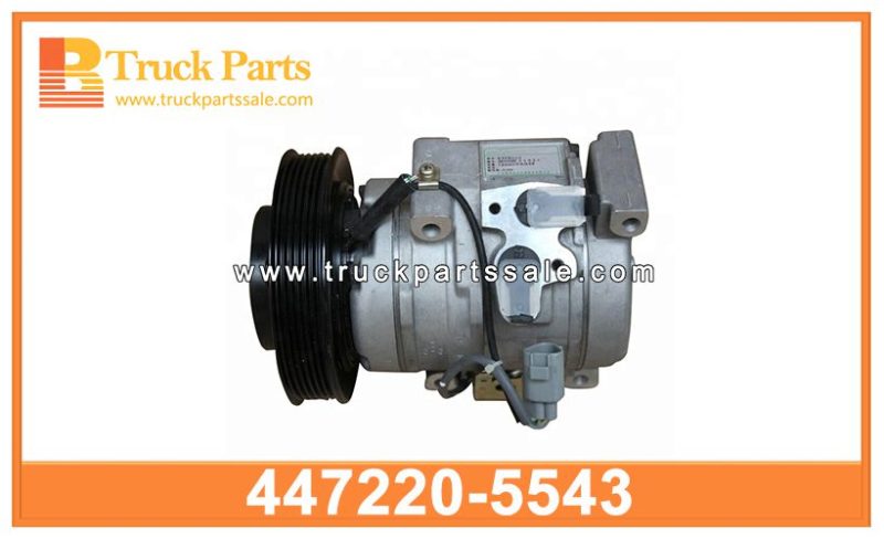 AC compressor assy 447220-5543 4472205543 for HINO 700 Assy de compresor de CA AC Assy