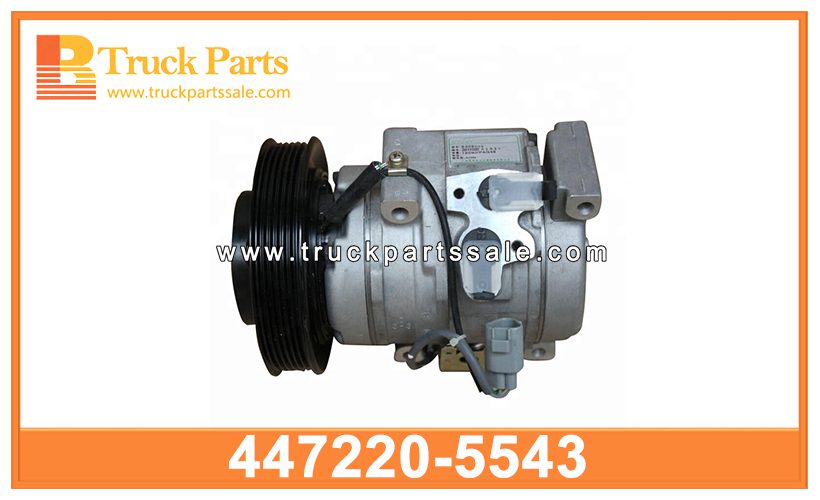 AC compressor assy 447220-5543 4472205543 for HINO 700 Assy de compresor de CA AC Assy