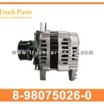 Alternator 12V 24V 8-98075026-0 8980750260 8-98075-026-0 for ISUZU 4HK1 Alternador