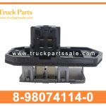 Blower Speed Resistor 8-98074114-0 8980741140 8-98074-114-0 for ISUZU NPR Resistencia de velocidad del soplador