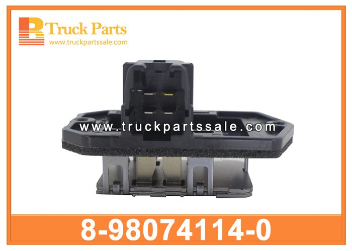 Blower Speed Resistor 8-98074114-0 8980741140 8-98074-114-0 for ISUZU NPR Resistencia de velocidad del soplador