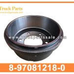 Brake Drum Front 6 Holes 8-97081218-0 8970812180 8-97081-218-0 for ISUZU 4HF1 4HK1 NPR Tambor del freno