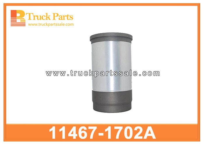 Cast Iron Cylinder Liner 11467-1702A 114671702A for HINO F17C Revestimiento de cilindro de hierro fundido