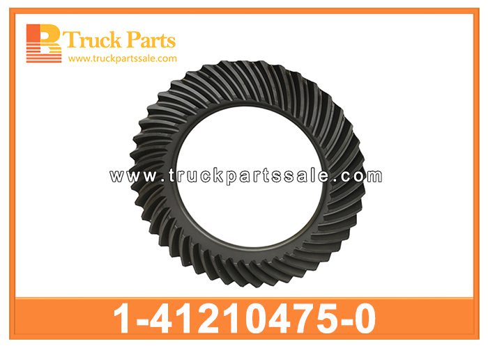 Crown Wheel Gears 7 43 1-41210475-0 1412104750 1-41210-475-0 for ISUZU 6WF1 CYZ51 Engranajes de la rueda de la corona