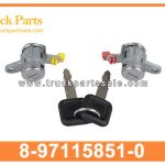 Door Lock with KEY 8-97115851-0 8971158510 8-97115-851-0 for ISUZU NPR NKR TFR Cerradura de la puerta con llave