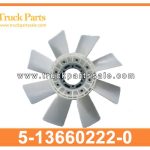 Fan Blade 5-13660222-0 5136602220 5-13660-222-0 for ISUZU Elf350 Aspa del ventilador