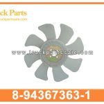 Fan blade 8-94367363-1 8943673631 8-94367-363-1 for ISUZU 4BJ1 4BD1 Aspa del ventilador