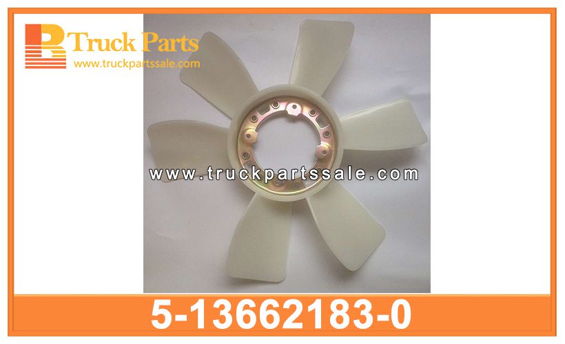 Fan blades 5-13662183-0 5136621830 5-13662-183-0 for ISUZU 6BG1 6BF1 4he1 Aspas de ventilador