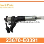 Fuel Injector 23670-E0391 for HINO JO8E Inyector de combustible