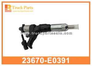 Fuel Injector 23670-E0391 for HINO JO8E Inyector de combustible حاقن الوقود