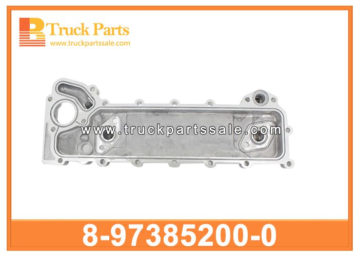 Oil Cooler Cover 8-97385200-0 8973852000 8-97385-200-0 for ISUZU 4HL1 NPR Cubierta de enfriador de aceite