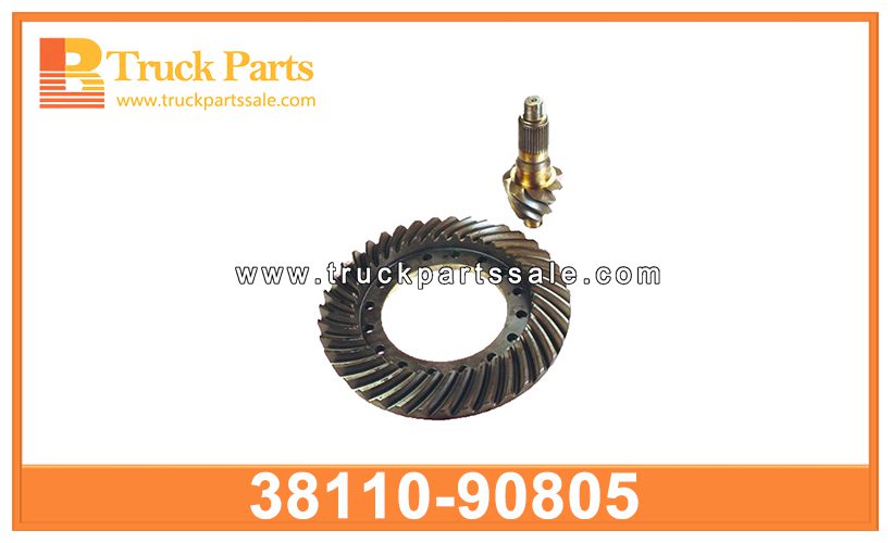 Ratio 7x39 Differential final gear 38110-90805 3811090805 for NISSAN UD CK450 Equipo final diferencial