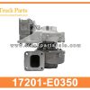 Turbo Charger 17201-E0350 for HINO J08E Cargador turbo