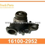 WATER PUMP 16100-2952 16100-2262 16100-2392 16100-2587 for HINO EF750 F17E F17C Bomba de agua