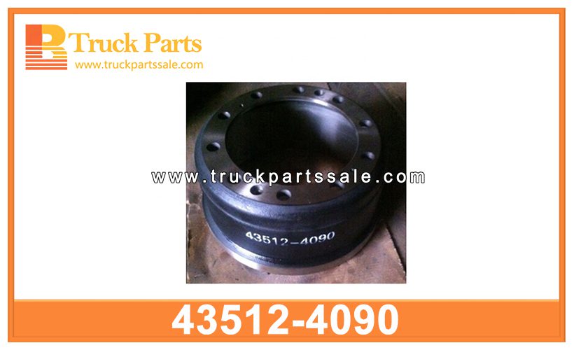 brake drum 43512-4090 435124090 for HINO tambor del freno