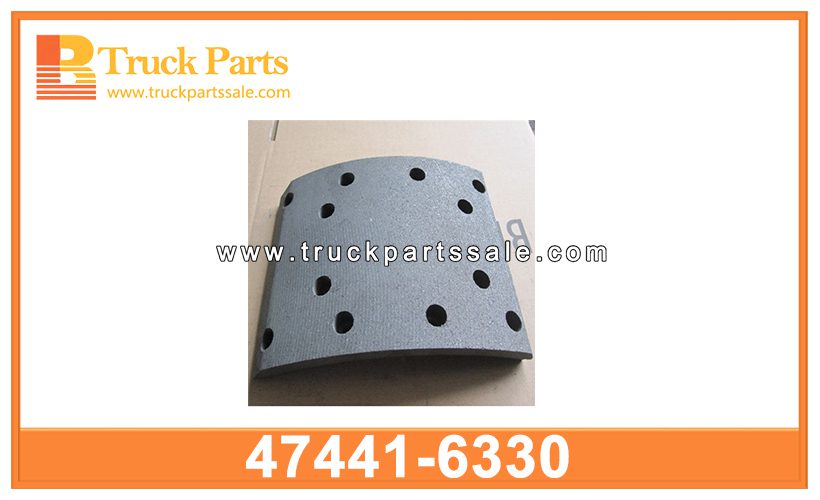 brake lining 47441-6330 47441-6670 47441-6450 474416330 474416670 474416450 for HINO romper el forro