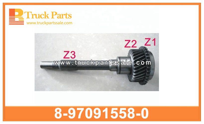 inputshaft 8-97091558-0 8970915580 8-97091-558-0 for ISUZU 4JB1 eje de entrada