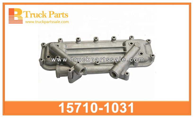 oil cooler cover 15710-1031 15710-1280 157101031 157101280 for HINO EK100 cubierta de enfriador de aceite