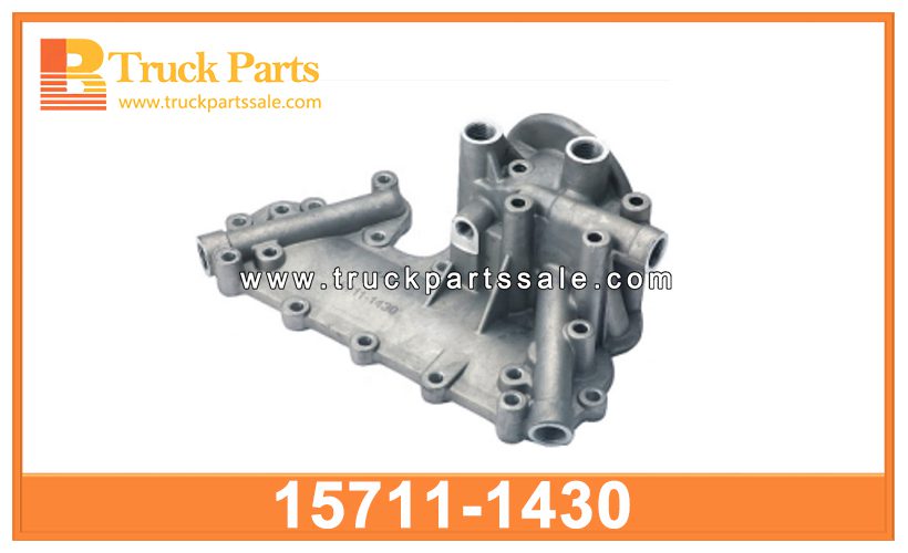 oil cooler cover 15711-1430 157111430 for HINO W06E cubierta de enfriador de aceite