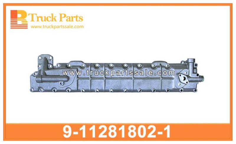 oil cooler cover 9-11281802-1 8-94254916-0 5-11281008-0 8-9032025-0 9112818021 8942549160 5112810080 890320250 9-11281-802-1 8-94254-916-0 5-11281-008-0 8-9032-025-0 for ISUZU 6BB1 6BD1 6BF1 cubierta de enfriador de aceite