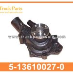 water pump 5-13610027-0 5136100270 5-13610-027-0 for ISUZU 4BA1 4BB1 db33 Bomba de agua