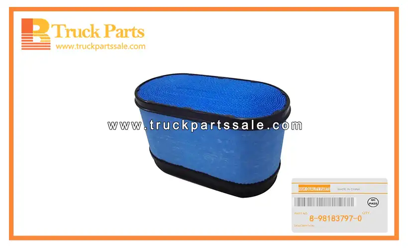 Air Cleaner Filter for ISUZU NKR 8-98183797-0 8981837970 8-98183-797-0 Filtro de filtro de aire