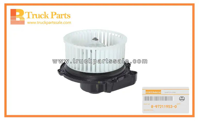Blower Unit Fan Motor Assembly for ISUZU NKR55 4JB1 8-97211953-0 8972119530 8-97211-953-0 Conjunto del motor del ventilador de la unidad del ventilador
