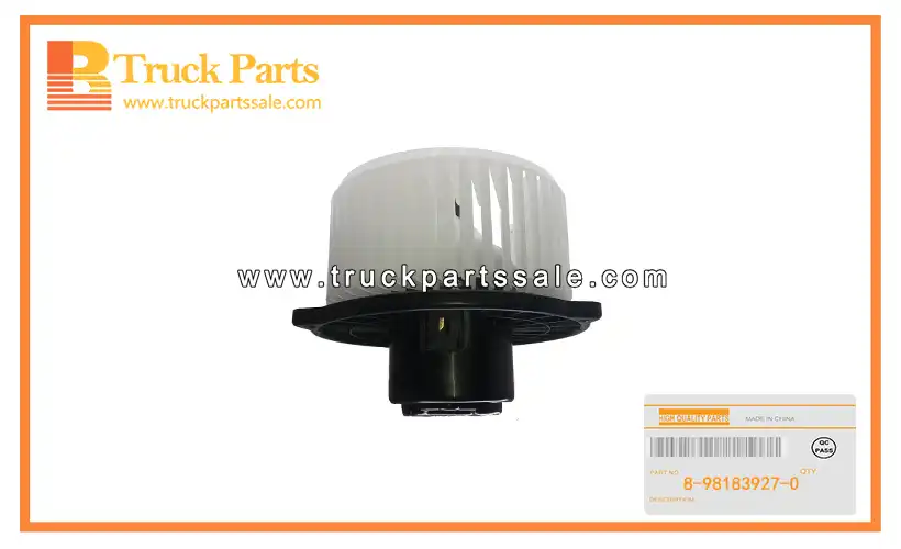 Blower Unit Fan Motor Assembly for ISUZU NPR75 4HK1 8-98183927-0 8981839270 8-98183-927-0 Conjunto del motor del ventilador de la unidad del ventilador